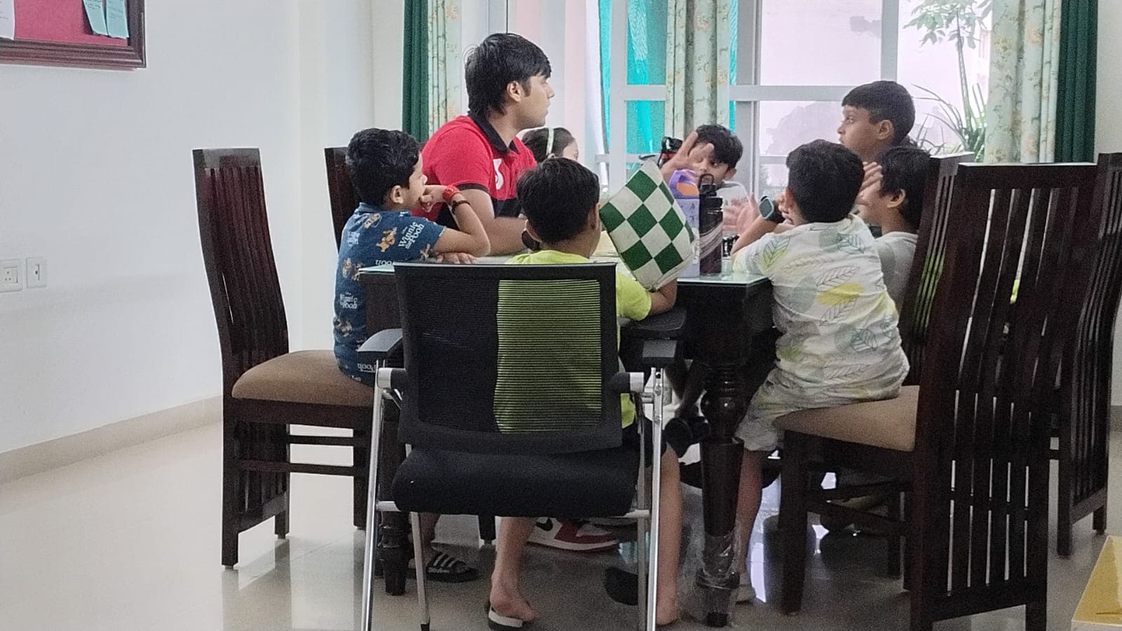 Children at our chess workshop