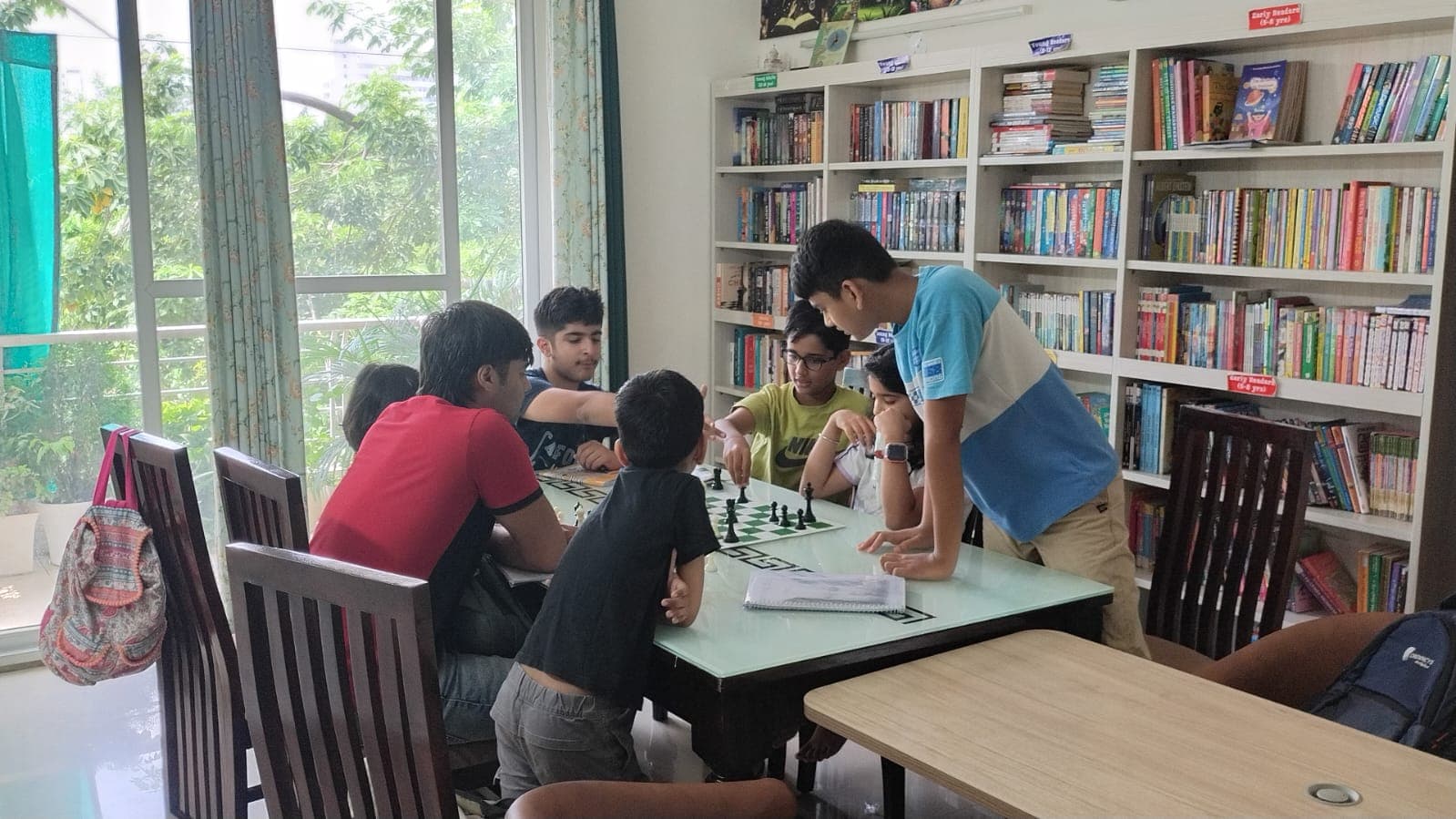 Children at our chess workshop