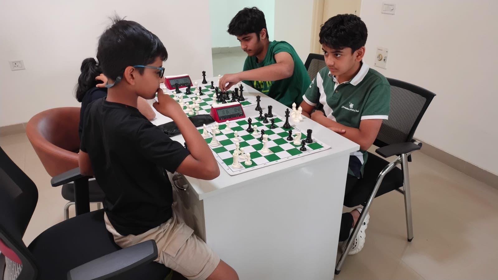 Children at our chess workshop