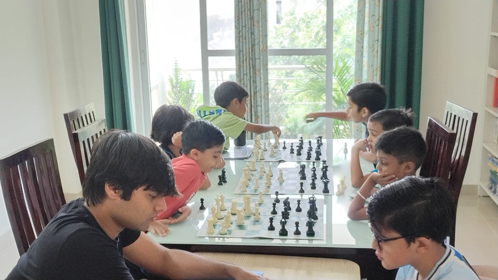Children at our chess workshop